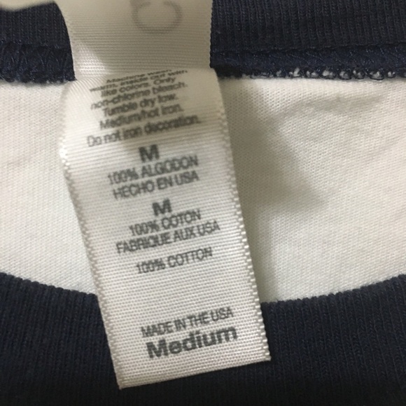 Michigan graphic Long sleeved baseball T-shirt 100% Cotton size medium - Picture 3 of 3